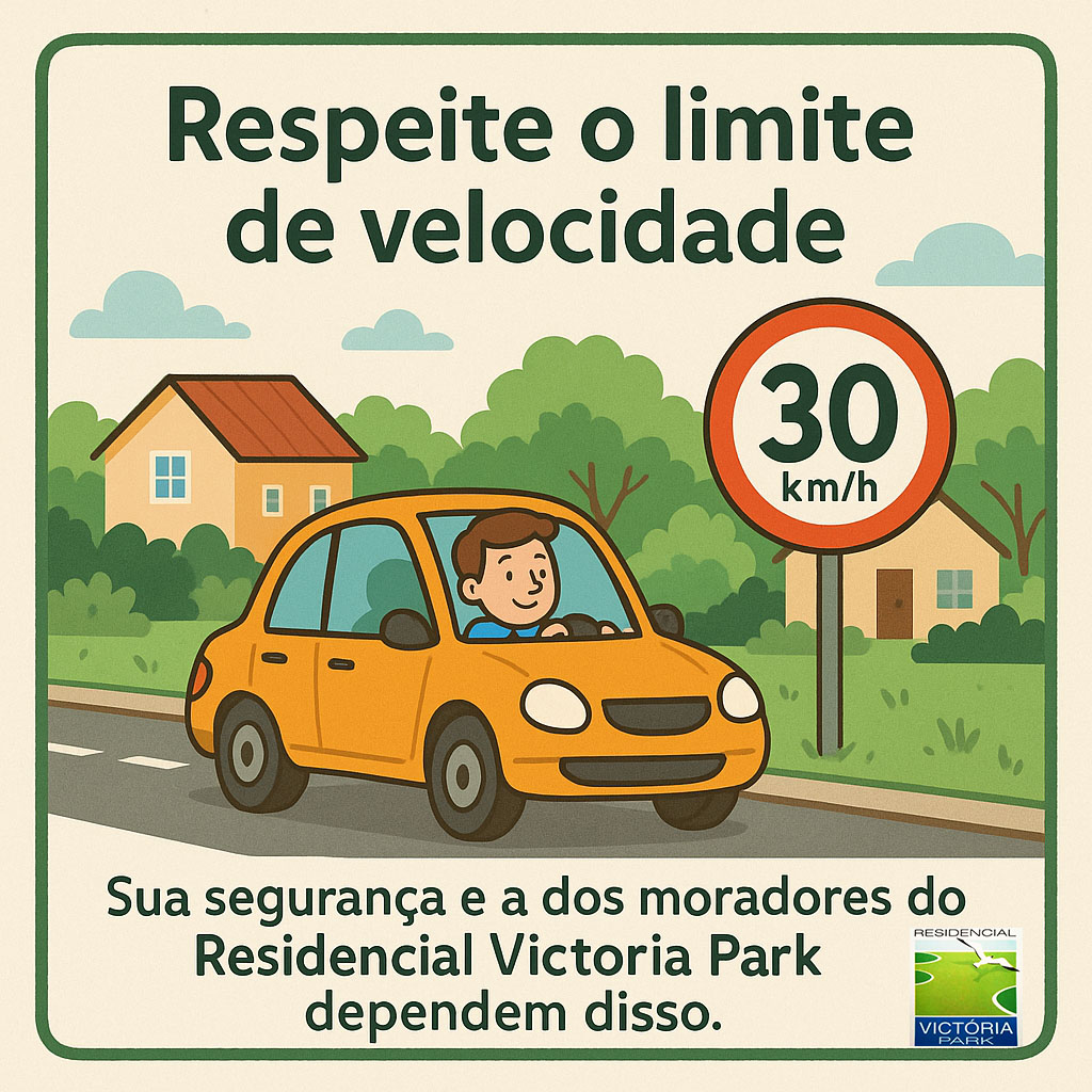 Respeite o limite de velocidade.